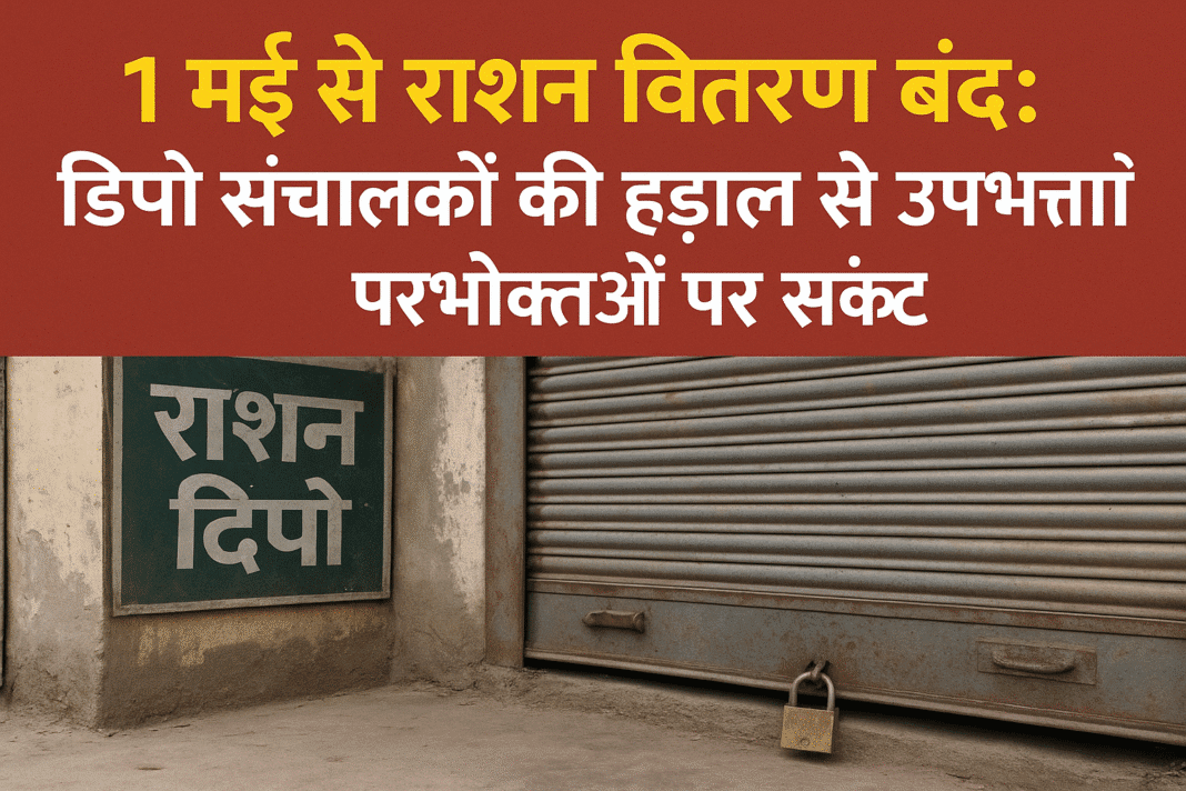 1 मई से राशन वितरण बंद