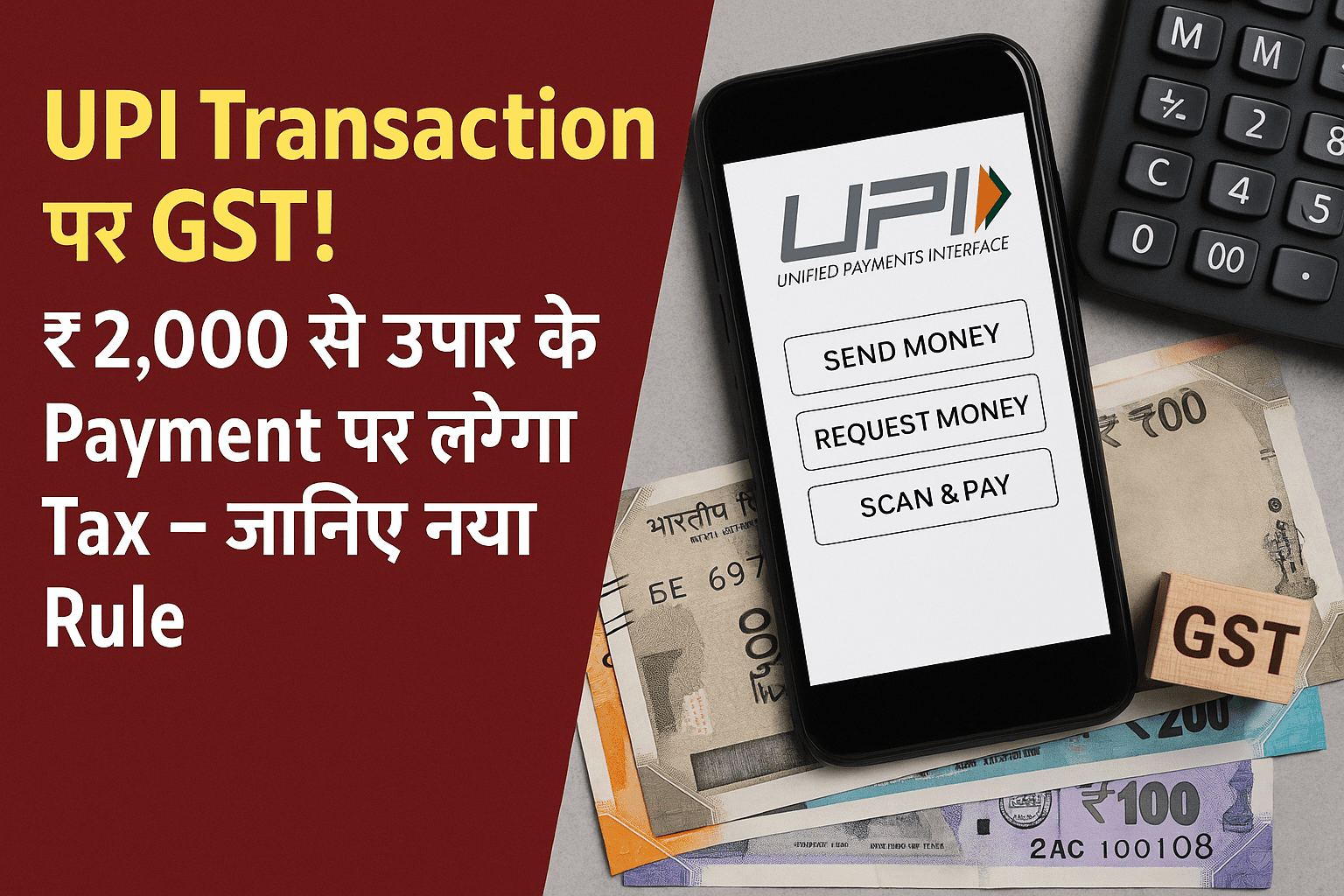 UPI Transaction पर GST! ₹2,000 से ऊपर के Payment पर लगेगा Tax – जानिए नया Rule