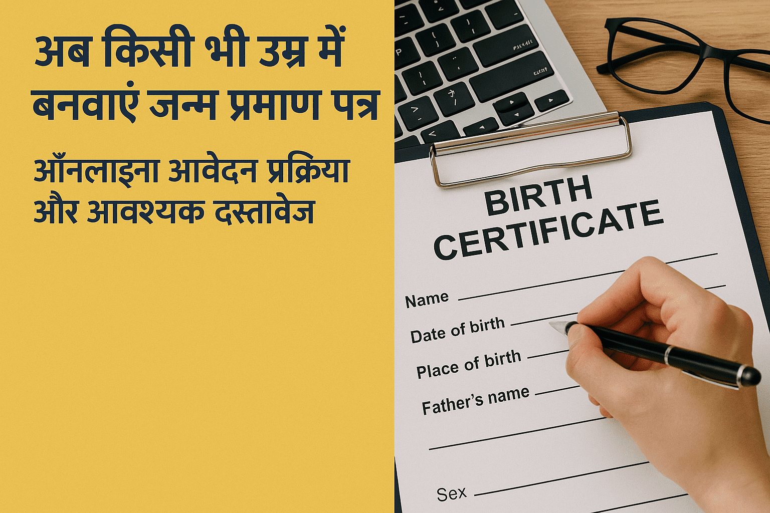 अब किसी भी उम्र में बनवाएं जन्म प्रमाण पत्र: ऑनलाइन आवेदन प्रक्रिया और आवश्यक दस्तावेज