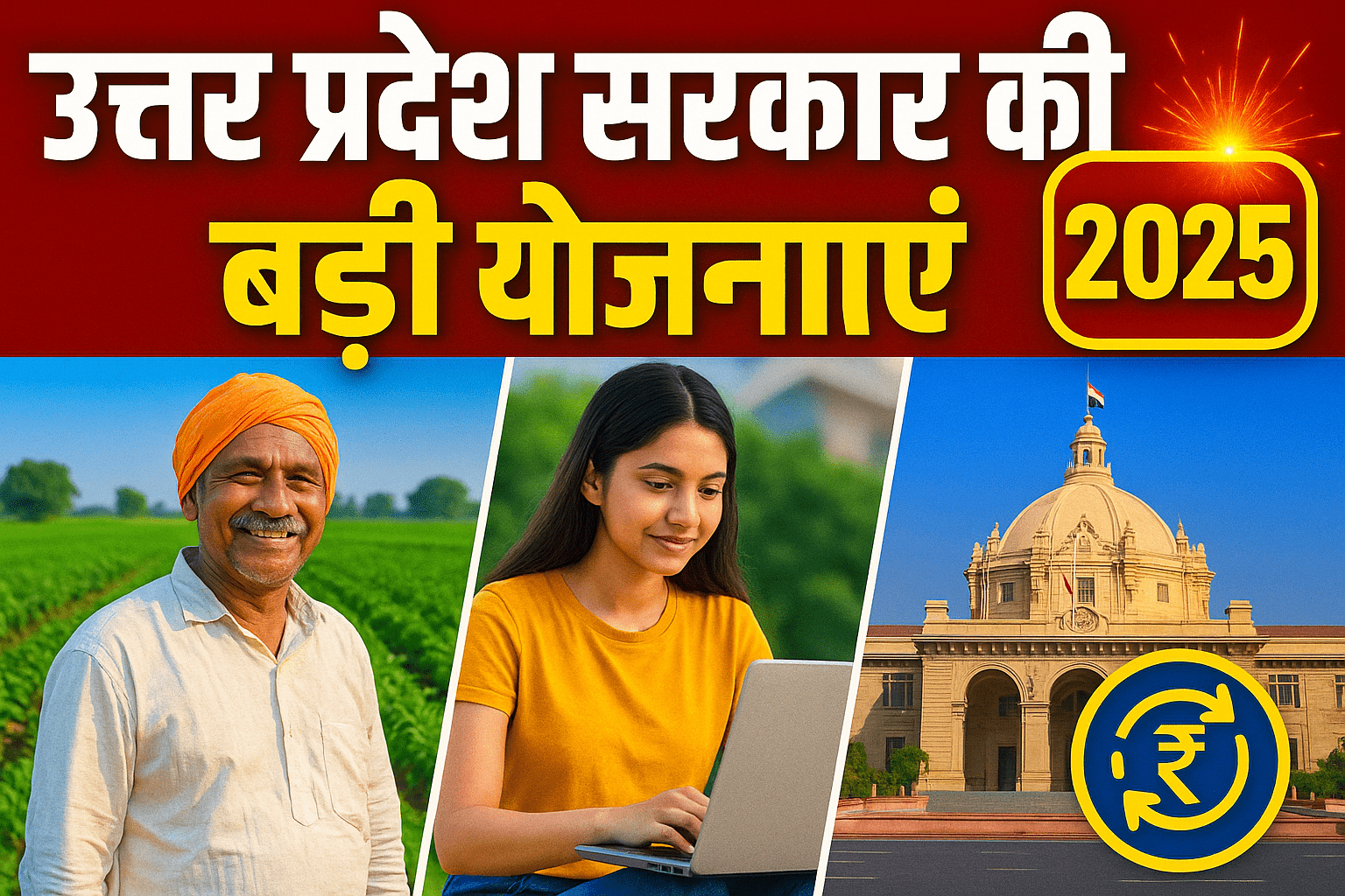 यूपी सरकार की बड़ी योजनाएं 2025: किसानों, युवाओं और महिलाओं को मिलेगी सीधी राहत – पूरी लिस्ट यहां देखें