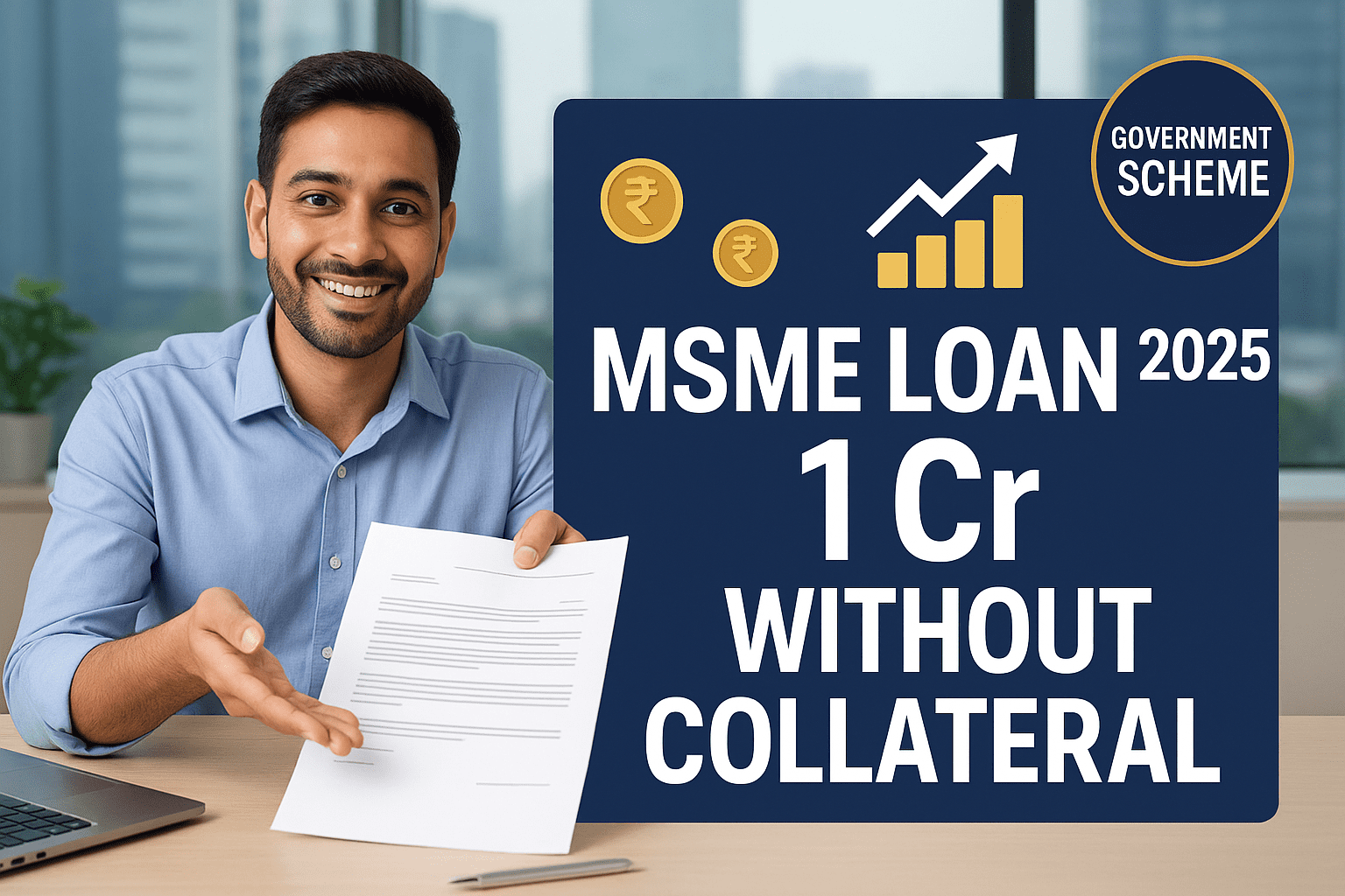 1 अगस्त से MSME को मिलेगा ₹1 करोड़ तक लोन बिना गारंटी – सरकारी योजना में बड़ा बदलाव