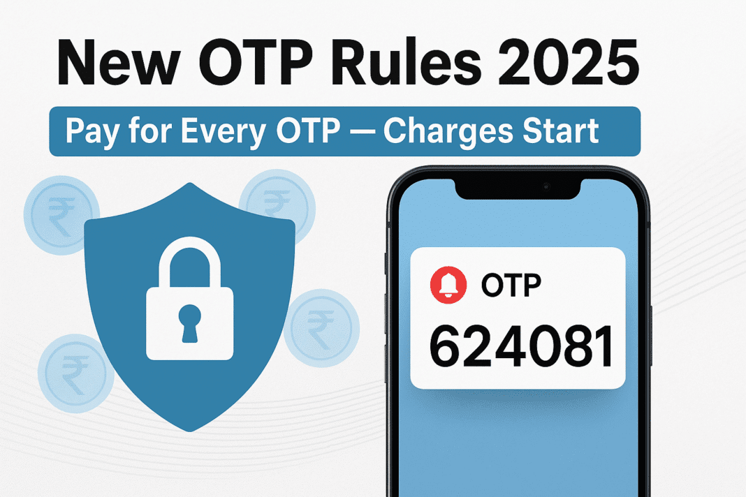 1 अगस्त 2025 से अब हर OTP पर देना होगा इतना चार्ज 1 अगस्त 2025 से अब हर OTP पर देना होगा इतना चार्ज
