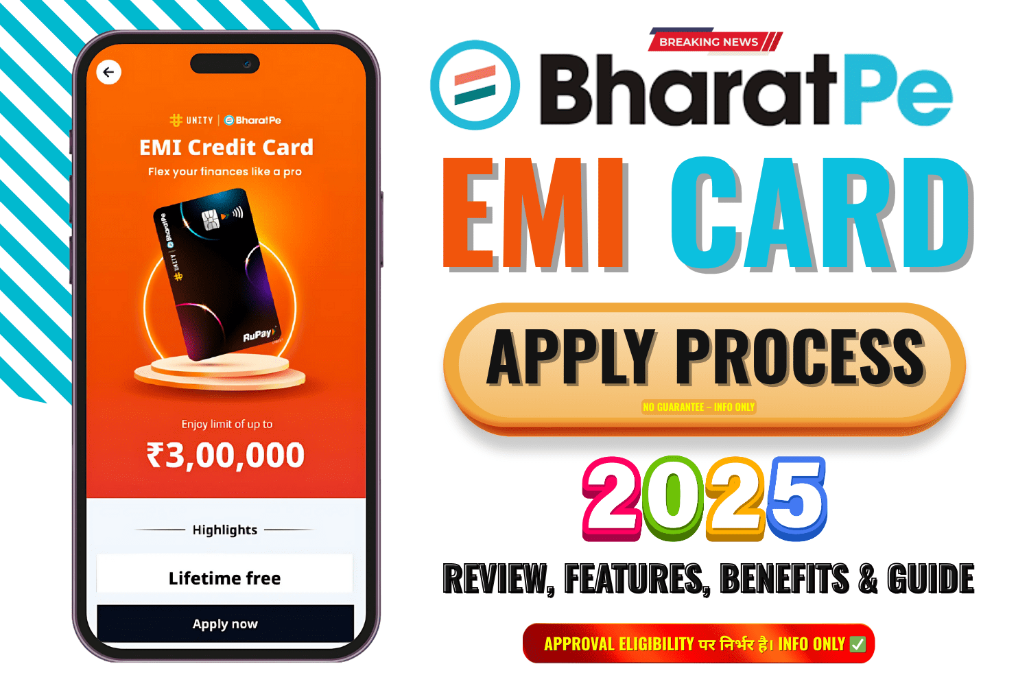 BharatPe EMI Credit Card 2025 | BharatPe Unity Bank RuPay Card Apply Online | Review, Features, Benefits & Guide