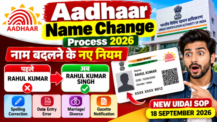 Aadhaar Name Change Process