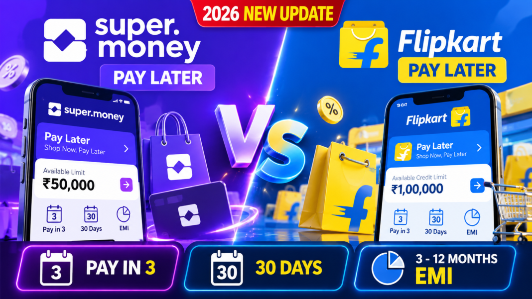 Super Money Pay Later vs Flipkart Pay Later