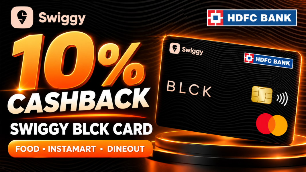 Swiggy BLCK Card_ 10% Cashback Swiggy BLCK HDFC Bank Credit Card
