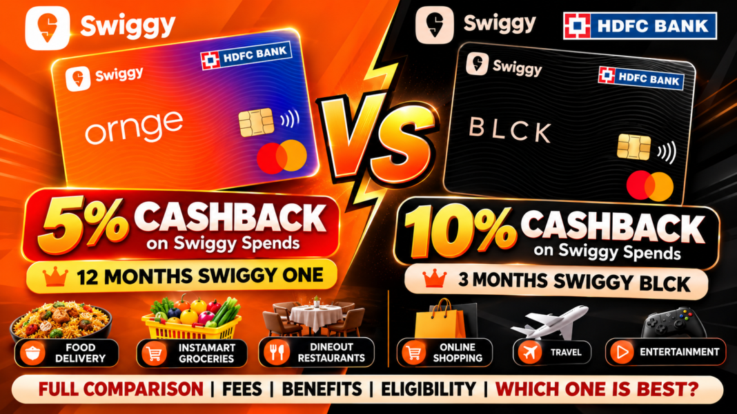 Swiggy Orange vs BLCK HDFC Credit Card