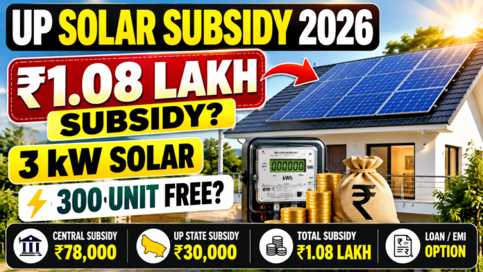 UP Solar Subsidy 2026